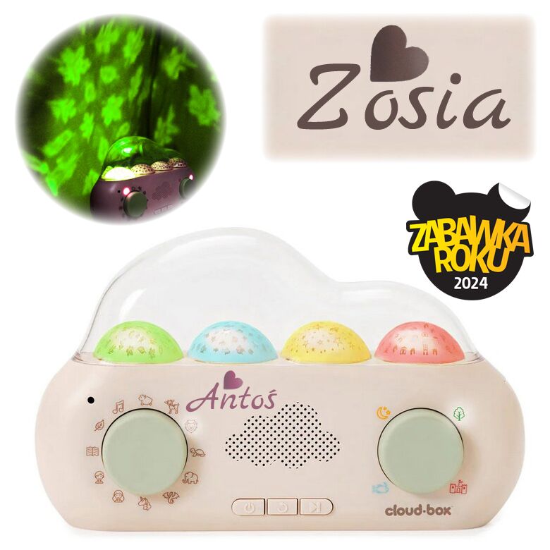 Zabawka Roku 2024 CloudBox muzyczny projektor opowiadający bajki