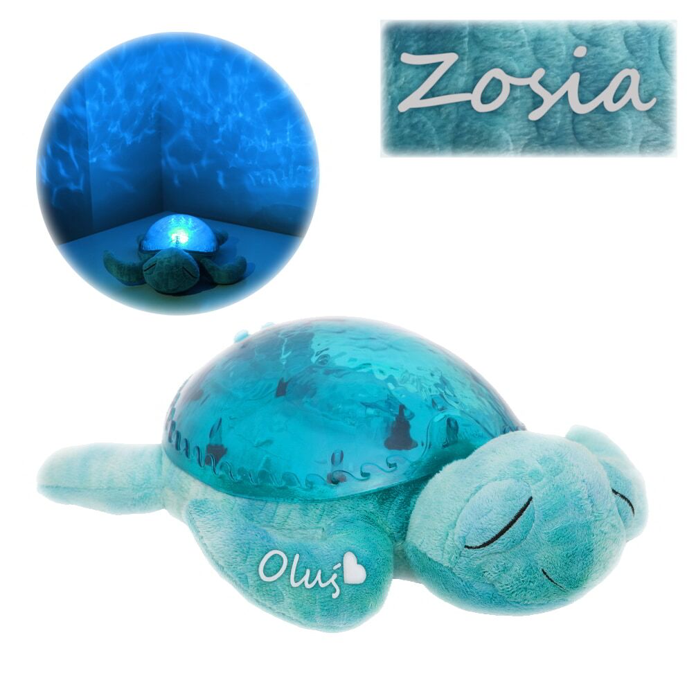 projektor szumiący miś żółw z imieniem dziecka