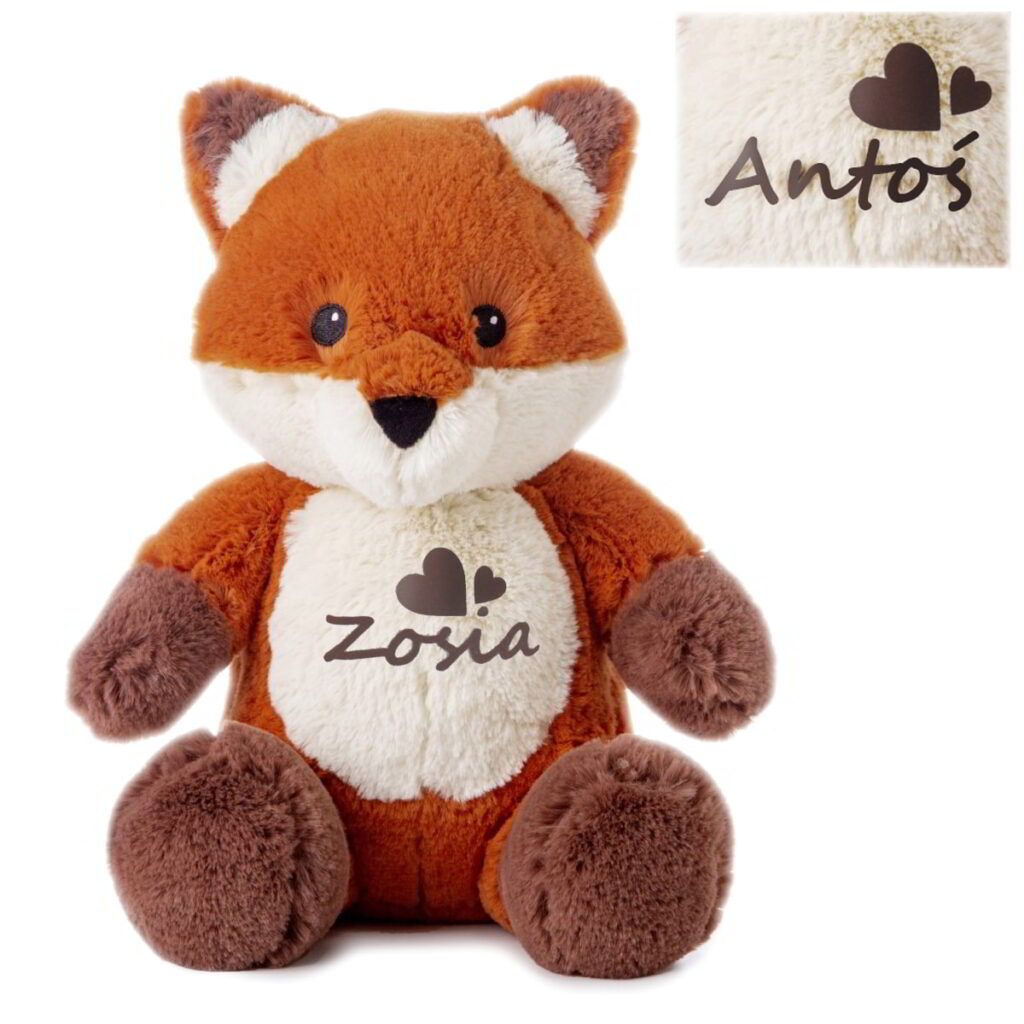 Szumiący miś Lisek z imieniem